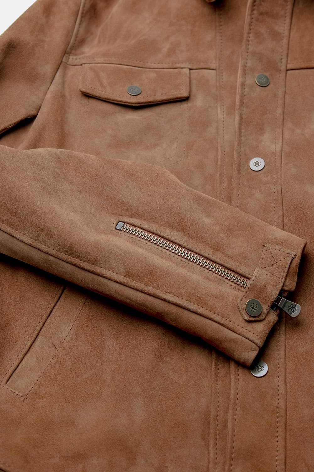 Ale Giacca Camoscio 100% vera pelle Made in Italy - Barone Firenze