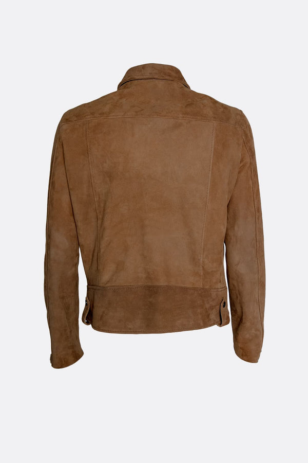 Ale Giacca Camoscio 100% vera pelle Made in Italy - Barone Firenze