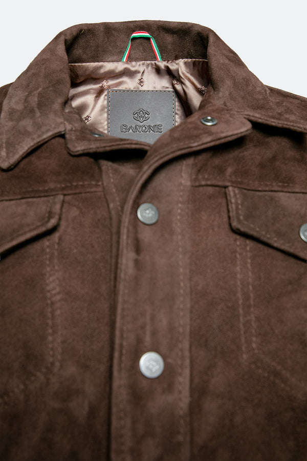 Ale Dark Brown Suede