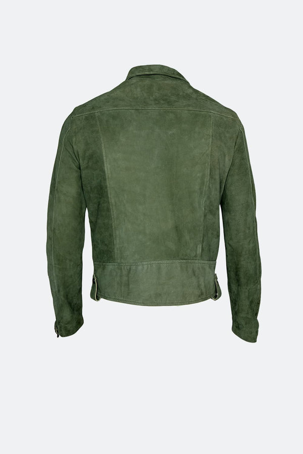 Ale camoscio verde 100% vera pelle Made in Italy - Barone Firenze