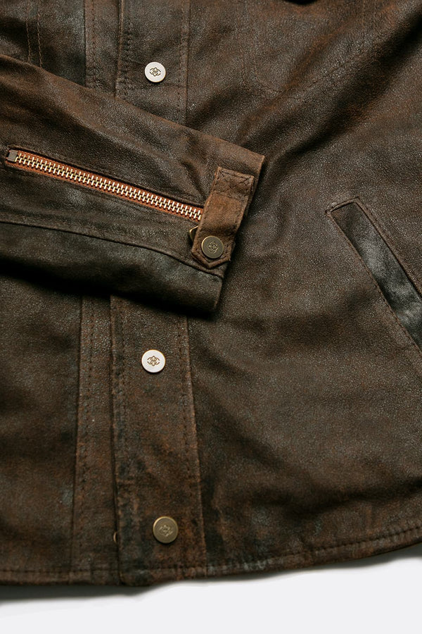 Ale Giacca rock 100% vera pelle Made in Italy - Barone Firenze