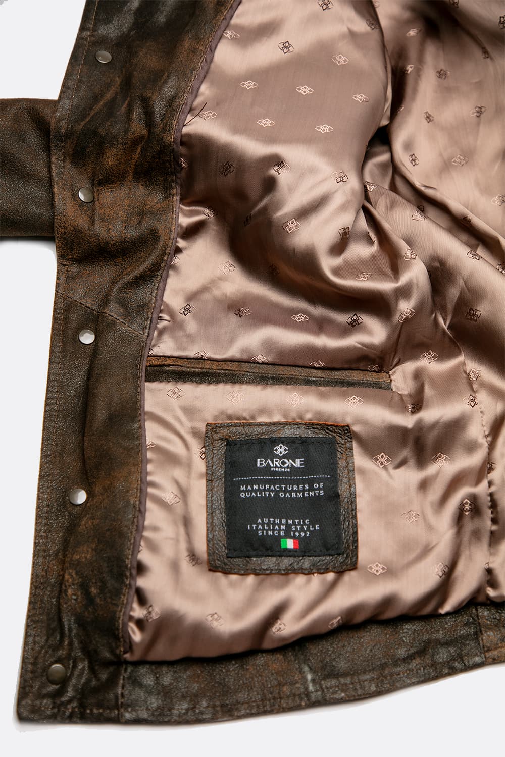 Ale Giacca rock 100% vera pelle Made in Italy - Barone Firenze