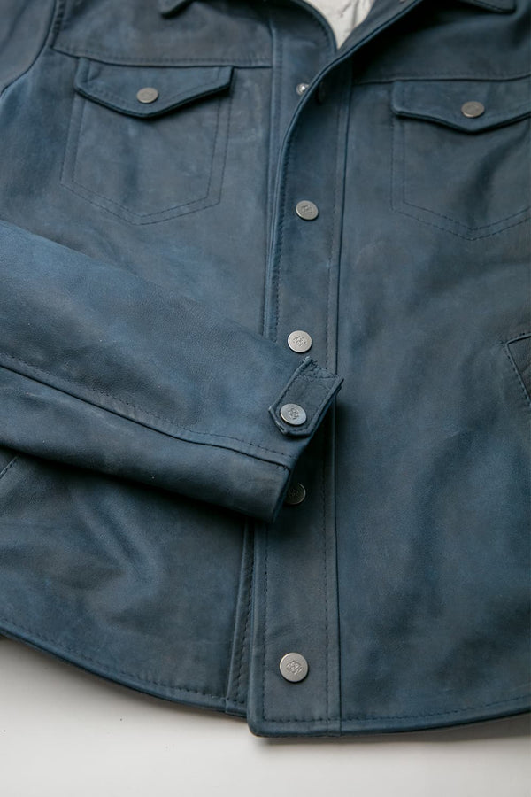 Ale Giacca oleata 100% vera pelle Made in Italy - Barone Firenze