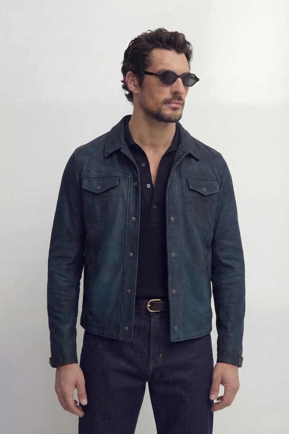 Ale Giacca oleata 100% vera pelle Made in Italy - Barone Firenze