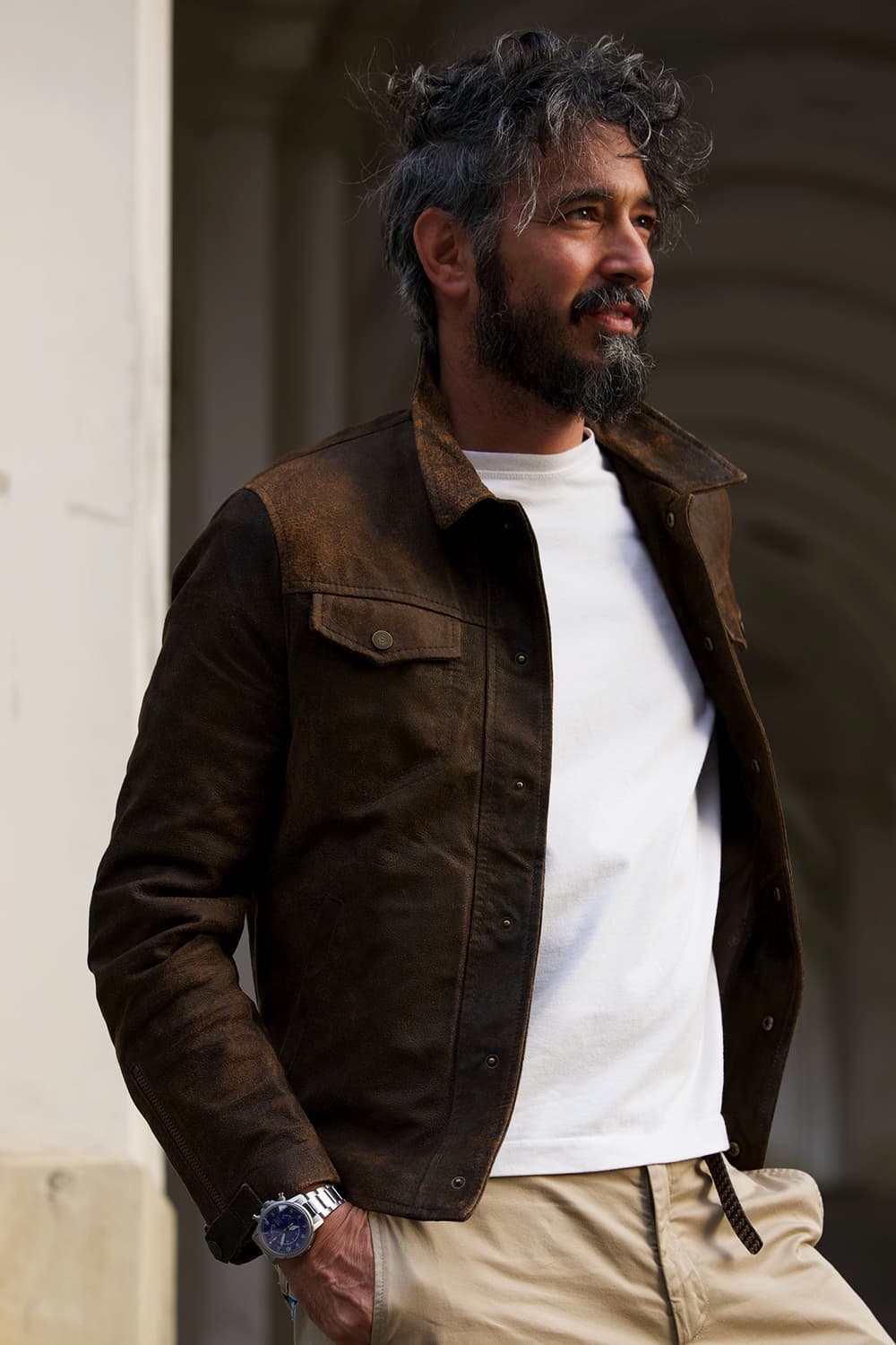 Ale Giacca rock 100% vera pelle Made in Italy - Barone Firenze