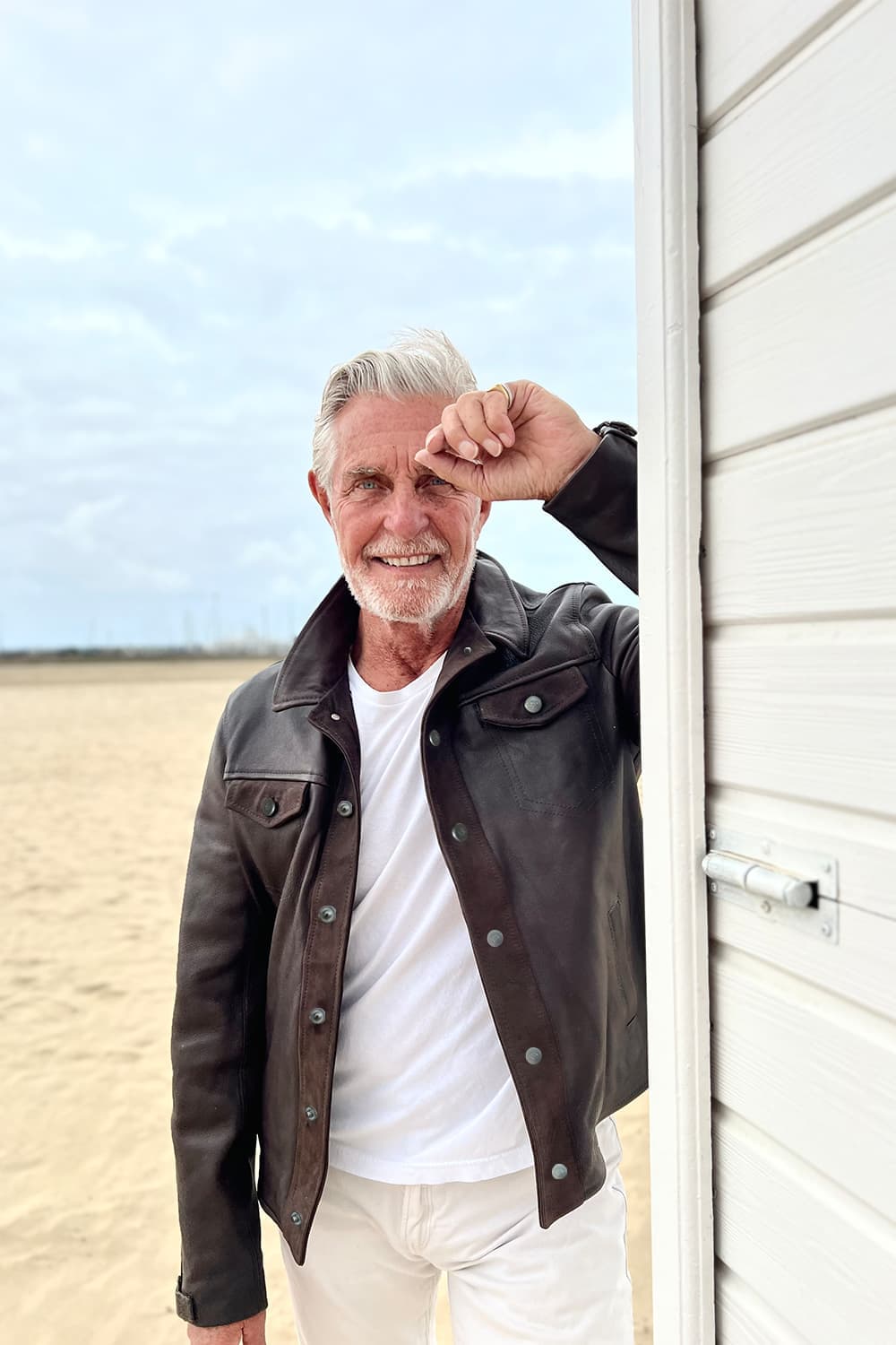 Ale Vegetale testa di moro giacca uomo 100% vera pelle Made in Italy - Barone Firenze