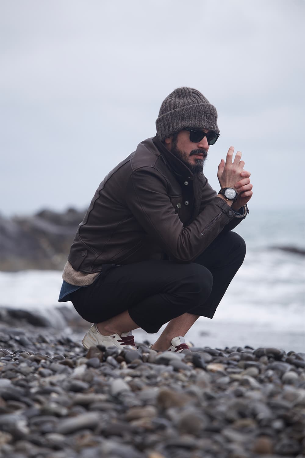 Ale Vegetale testa di moro giacca uomo 100% vera pelle Made in Italy - Barone Firenze