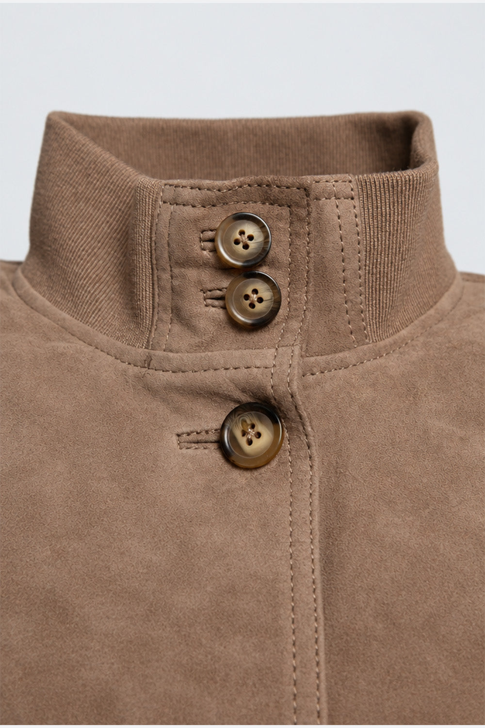 Alma camoscio giacca donna 100% vera pelle Made in Italy - Barone Firenze
