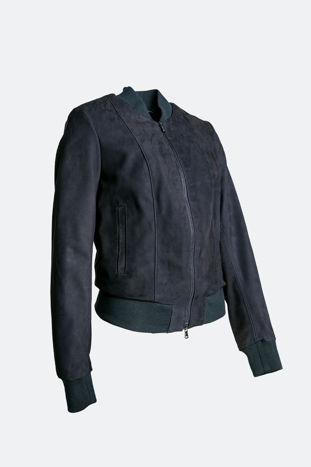 Ambra camoscio giacca 100% vera pelle Made in Italy - Barone Firenze