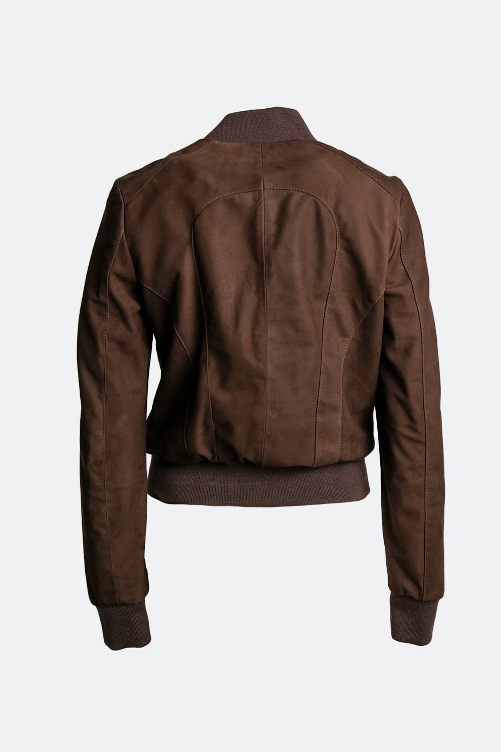 Ambra camoscio giacca 100% vera pelle Made in Italy - Barone Firenze