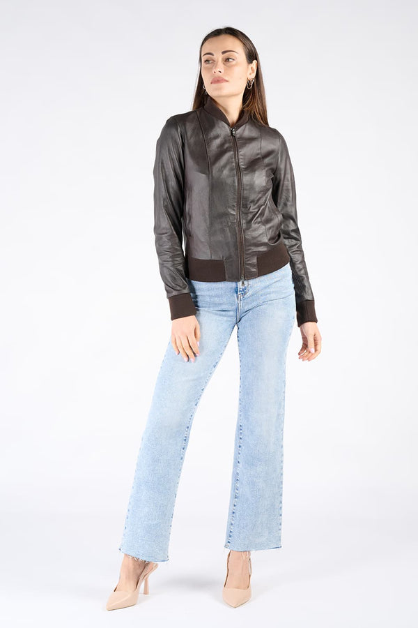 Ambra Giacca donna 100% vera pelle Made in Italy - Barone Firenze