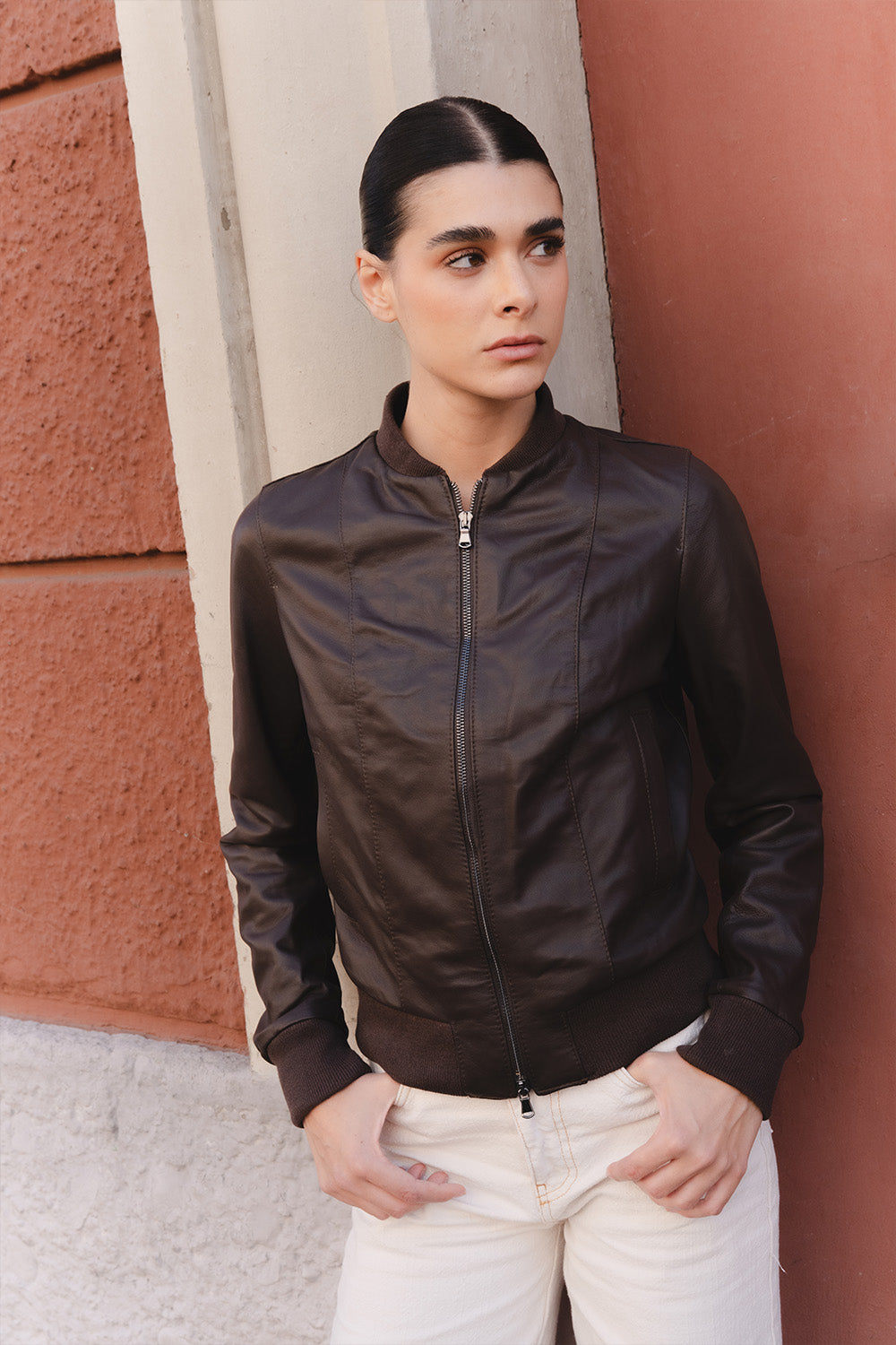 Ambra Giacca donna 100% vera pelle Made in Italy - Barone Firenze
