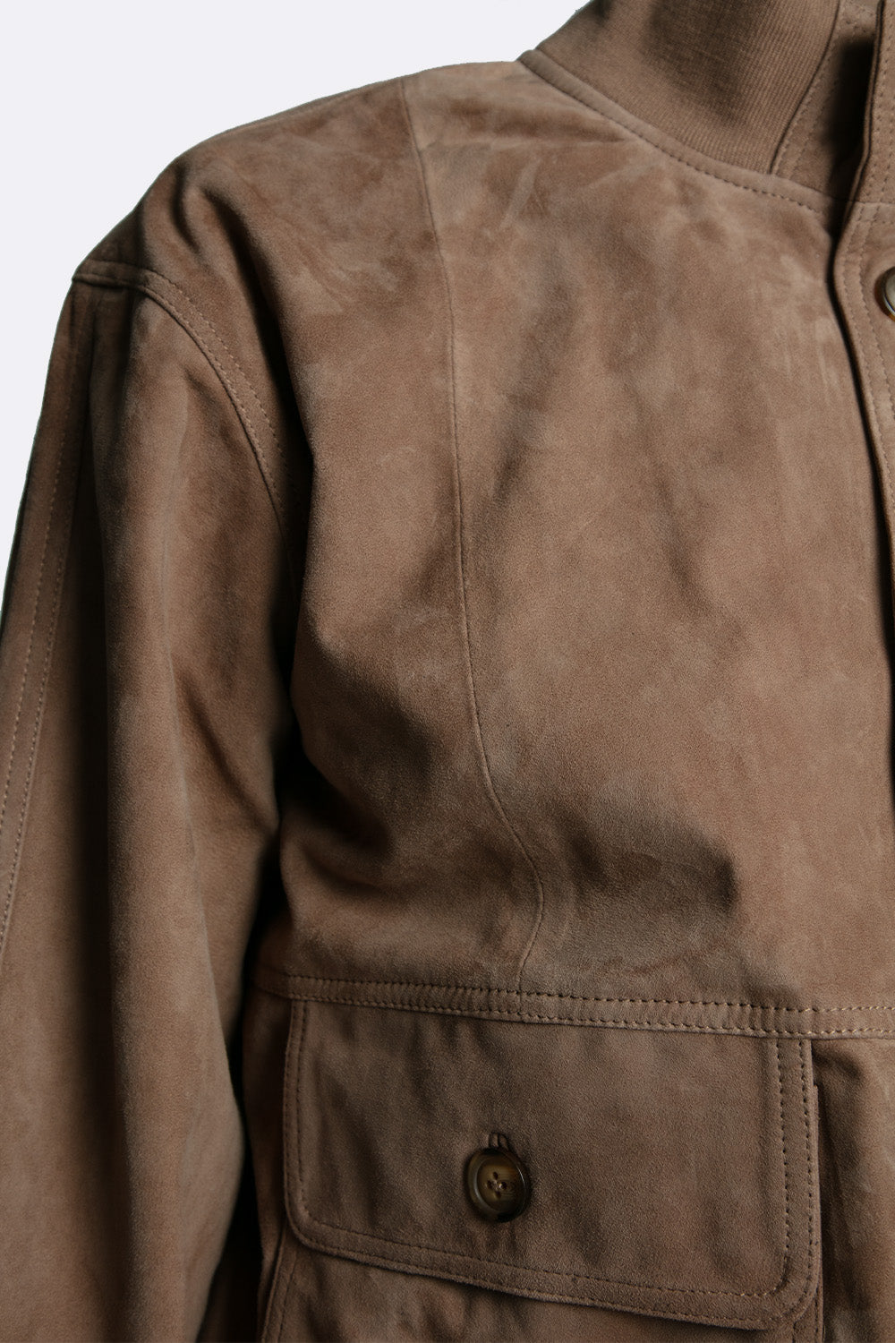 Amedeo camoscio giacca da uomo 100% vera pelle Made in Italy - Barone Firenze