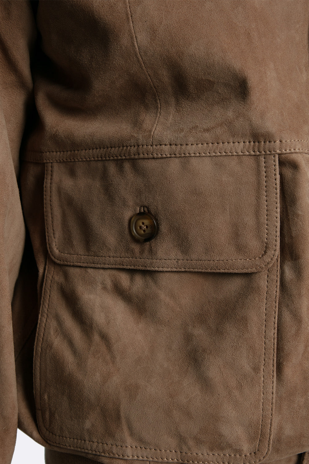 Amedeo camoscio giacca da uomo 100% vera pelle Made in Italy - Barone Firenze