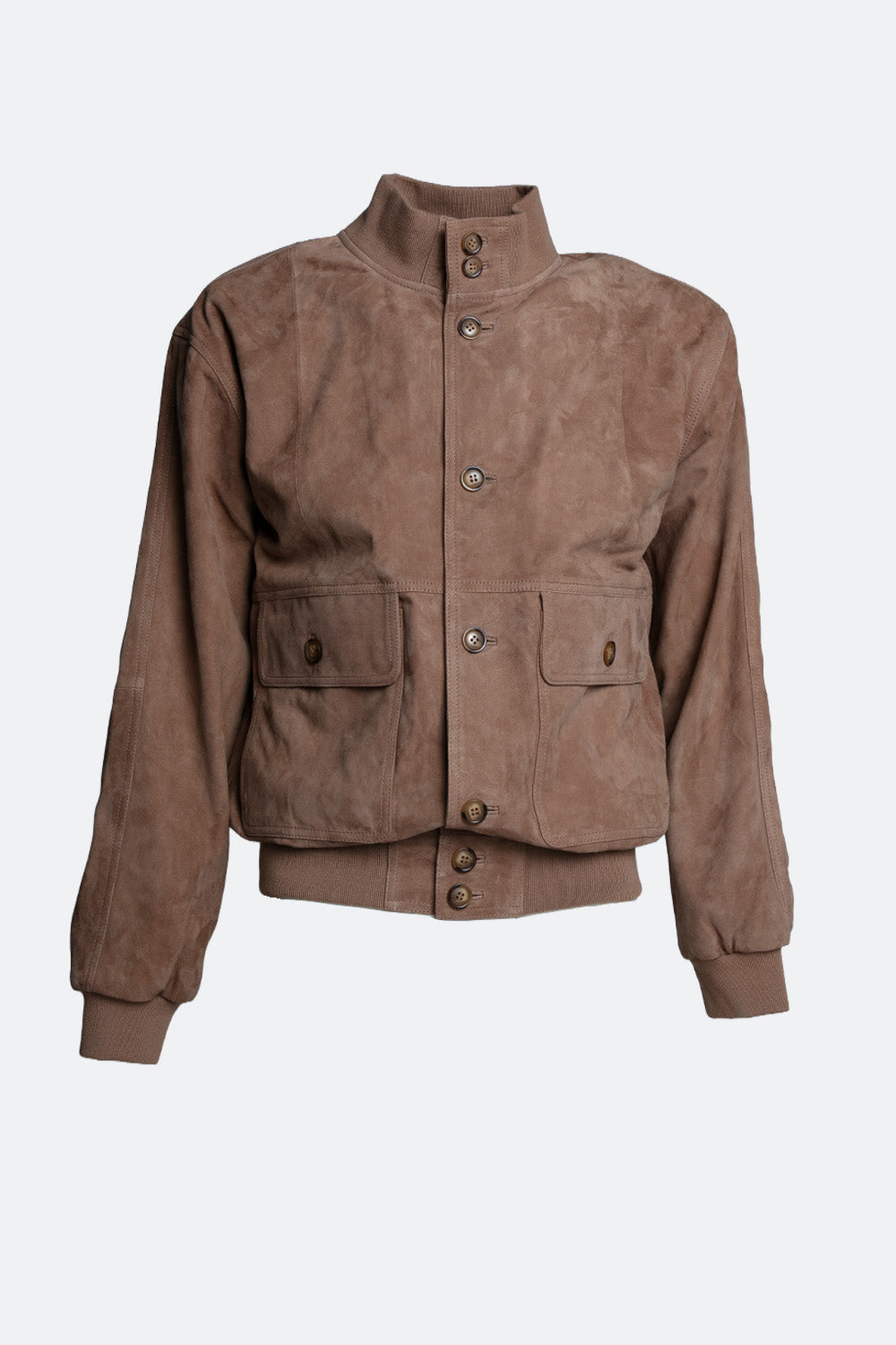 Amedeo camoscio giacca da uomo 100% vera pelle Made in Italy - Barone Firenze