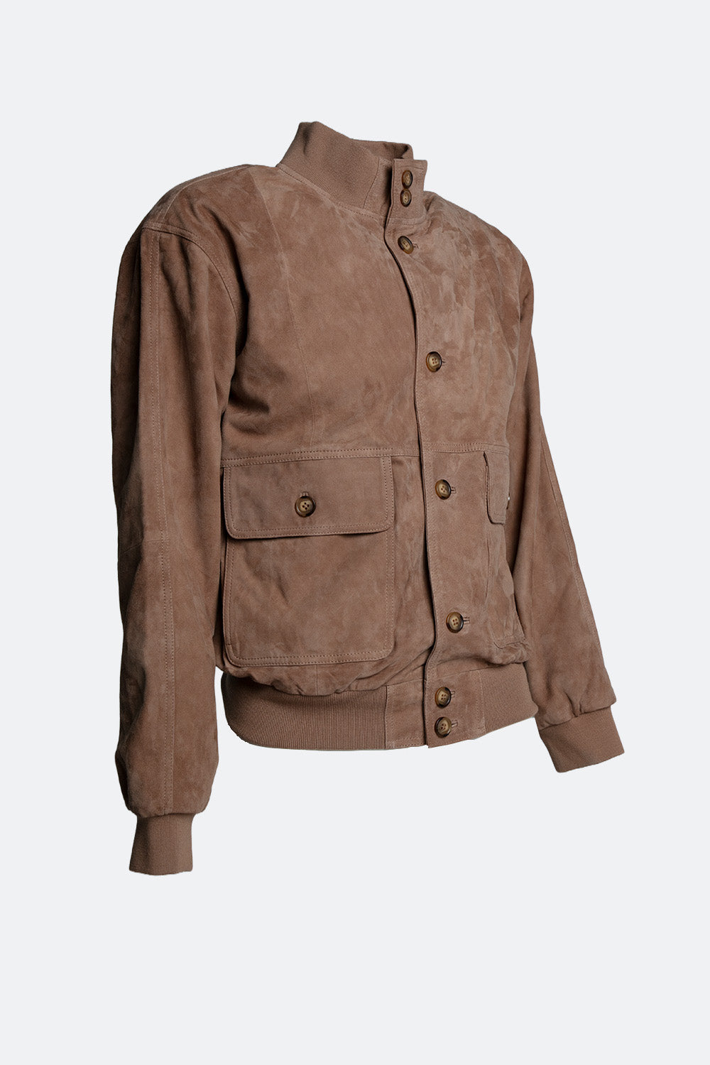 Amedeo camoscio giacca da uomo 100% vera pelle Made in Italy - Barone Firenze