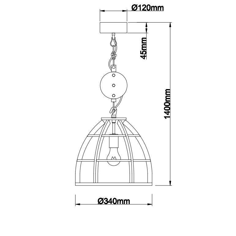 Zwart en modern, deze Aperto hanglamp voegt een eigentijdse touch toe aan jouw interieur. Perfect voor boven de eettafel.