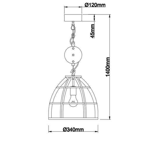 Zwart en modern, deze Aperto hanglamp voegt een eigentijdse touch toe aan jouw interieur. Perfect voor boven de eettafel.