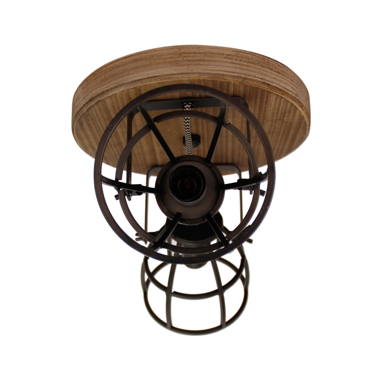 De zwarte Aperto plafondlamp geeft een industrieel accent aan je interieur.