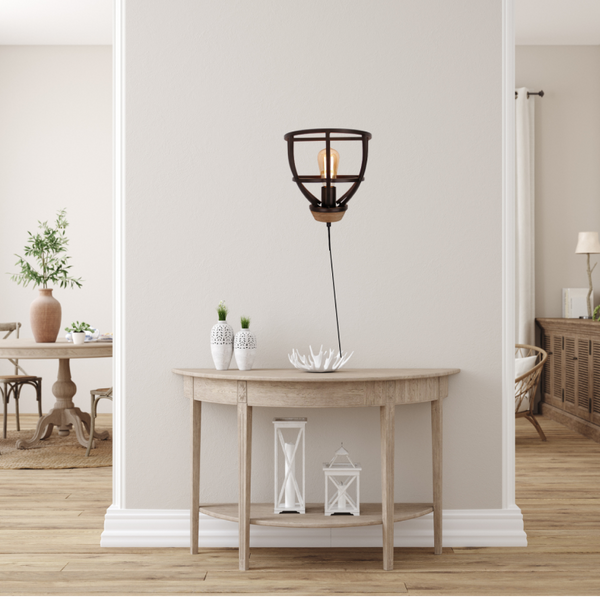 De zwarte wandlamp Aperto voegt een industriële flair toe aan je interieur.