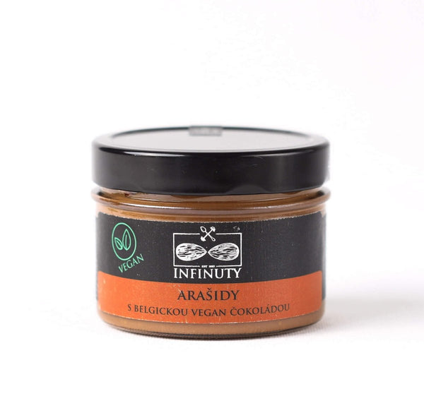 Arašidy s belgickou VEGAN čokoládou - INFINUTY