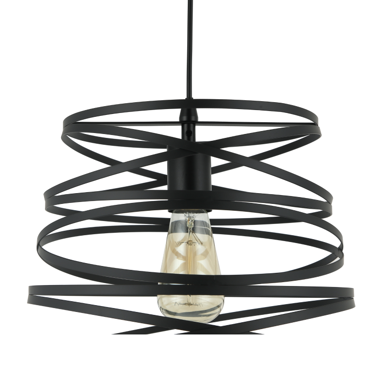 Een zwarte hanglamp van de Asti-collectie geeft je interieur een moderne uitstraling. Perfect voor boven de eettafel!