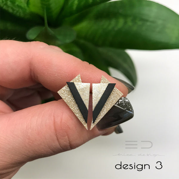 asymmetric | black - champagne