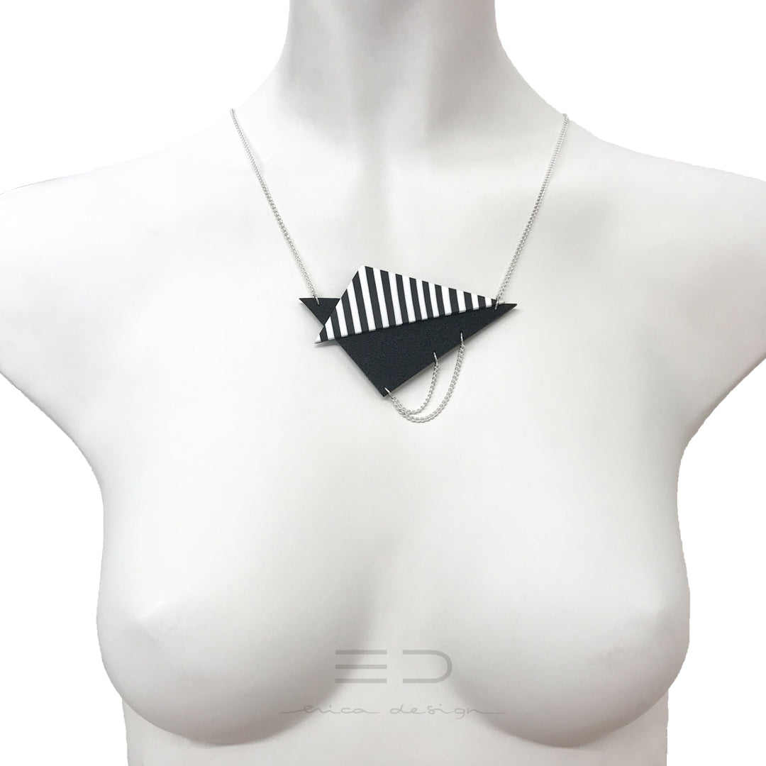 asymmetric | stripes - necklace
