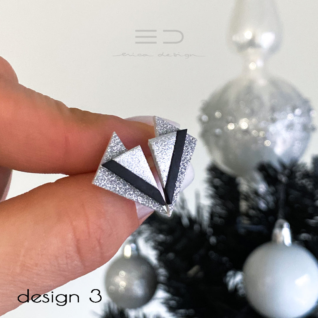 asymmetrisch | zwart - zilver