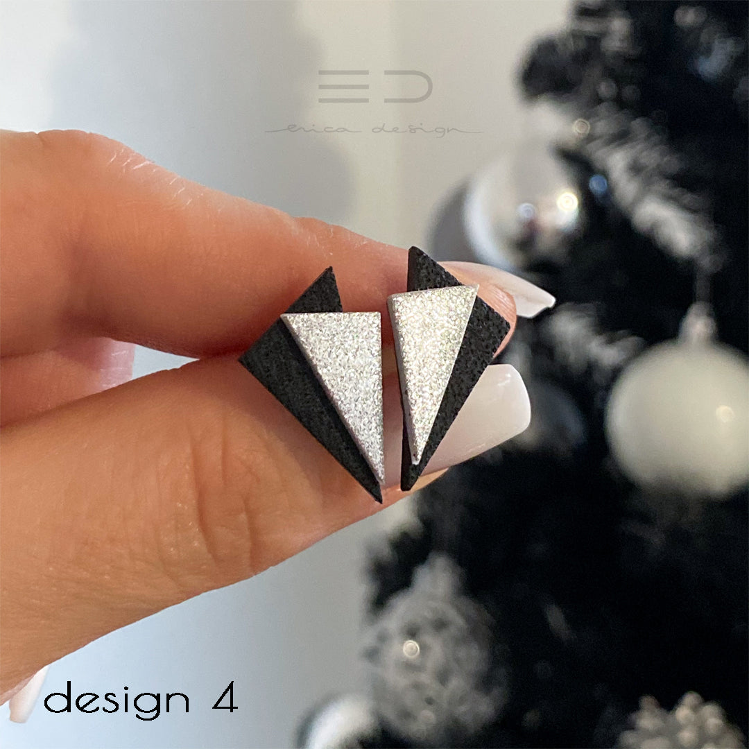 asymmetrisch | zwart - zilver