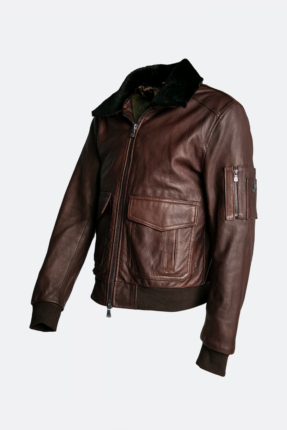 Giacca Aviatore pelle Tdm 100% vera pelle Made in Italy - Barone Firenze