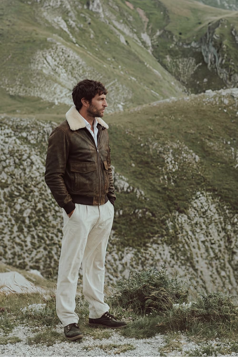 Aviatore Rock 100% vera pelle Made in Italy - Barone Firenze