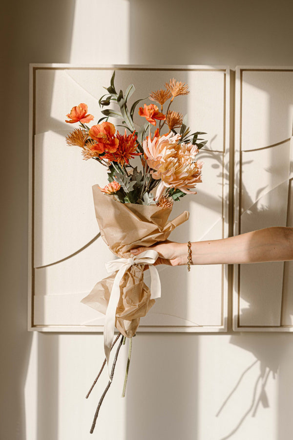 Gift Silk Bouquet Orange