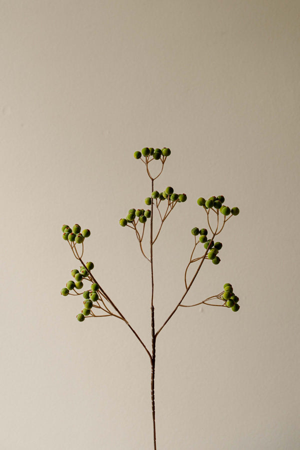 Indore Silva - Berry - green - artificial branch - silk