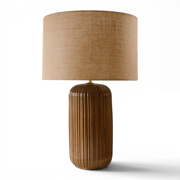 Indore Home - Verona - L - Table Lamp - Brown