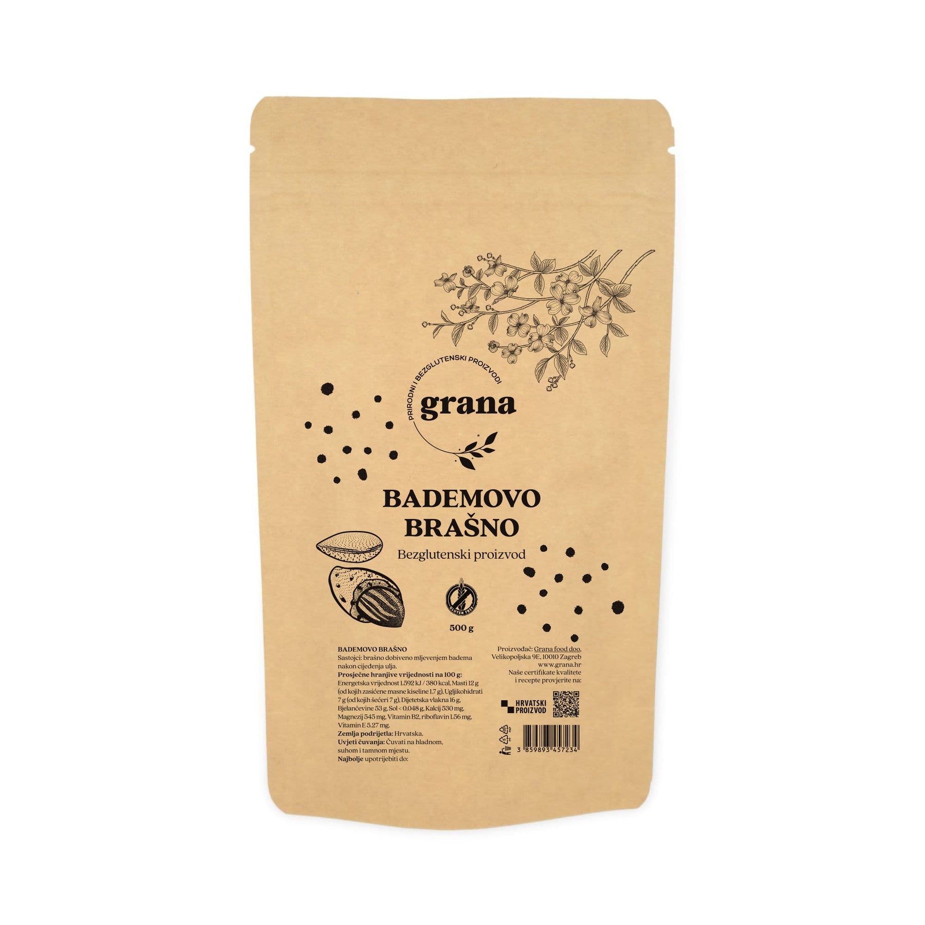 Almond Flour White Gluten-Free 500 g