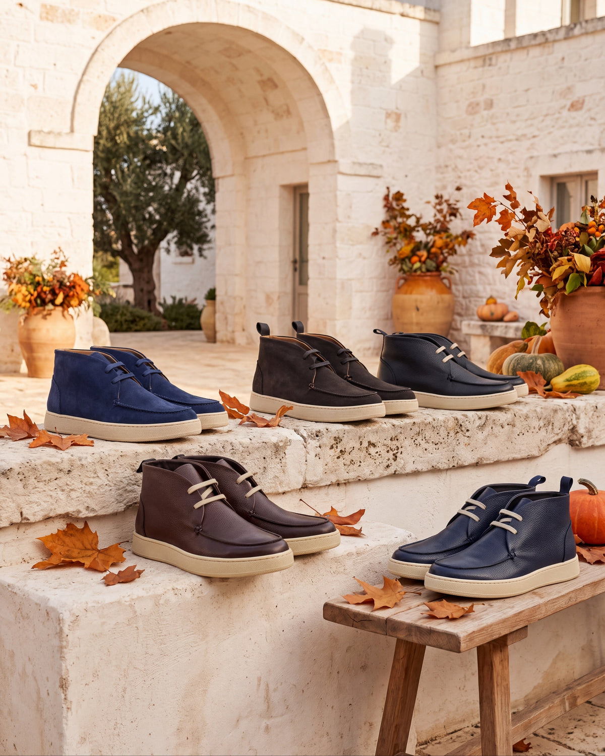 LEUCA - Navy Suede