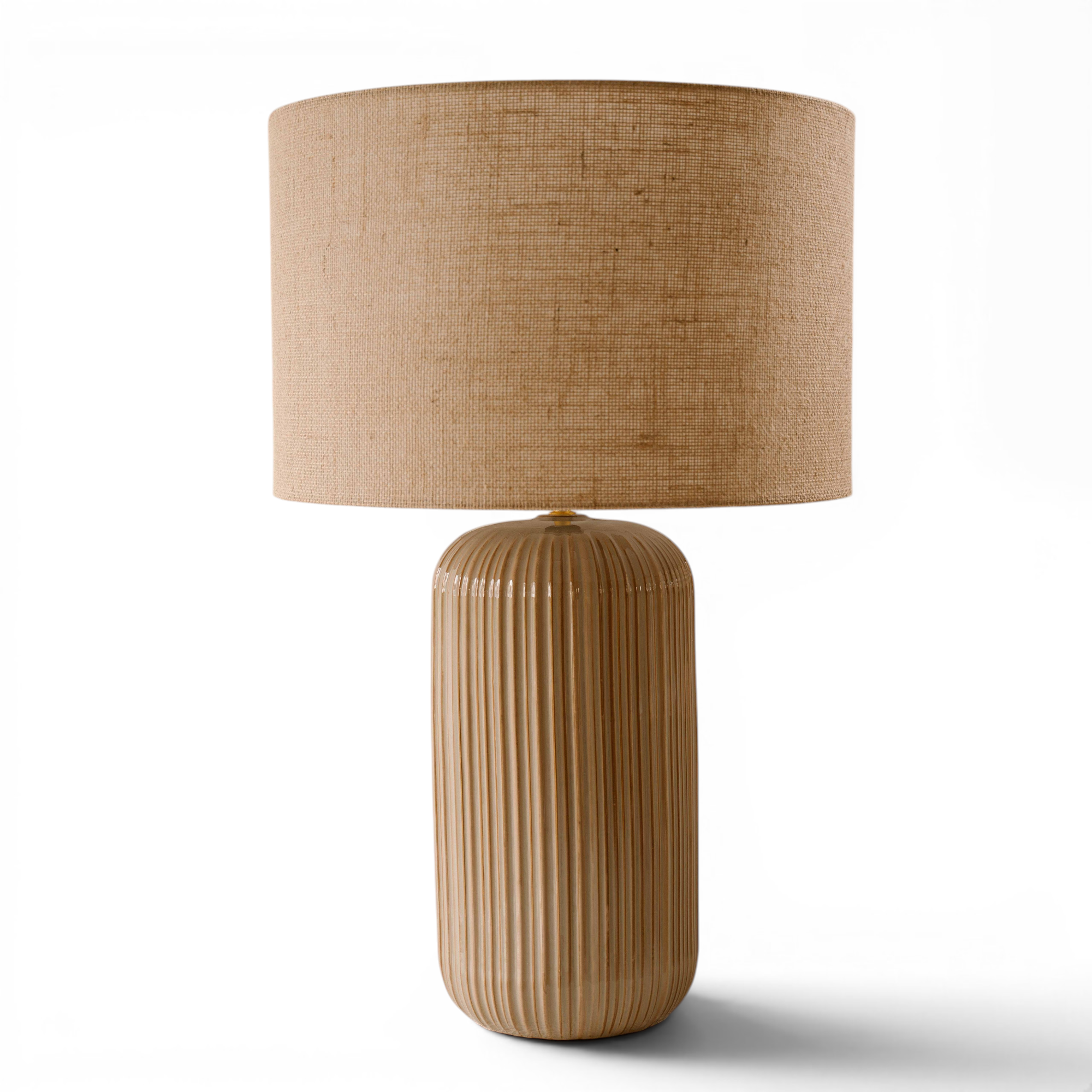 Indore Home - Verona - L - Table Lamp - Beige