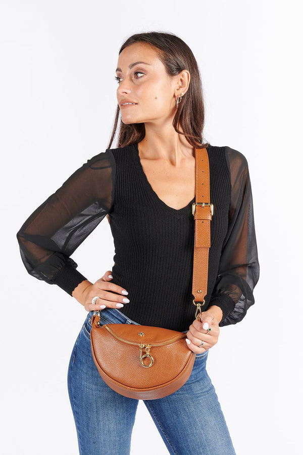 Marsupio Bea borsa donna 100% vera pelle Made in Italy - Barone Firenze