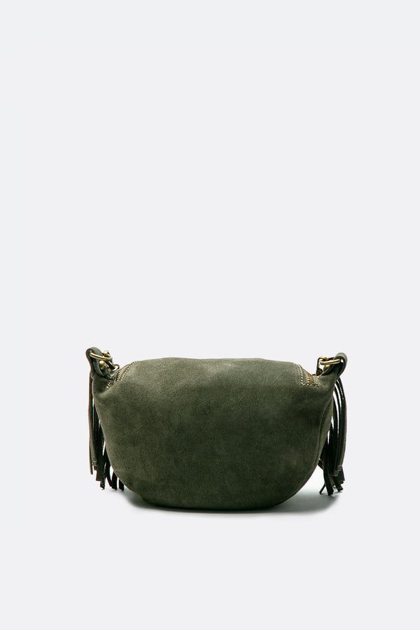 Bea Camoscio Borchie borsa donna 100% vera pelle Made in Italy - Barone Firenze
