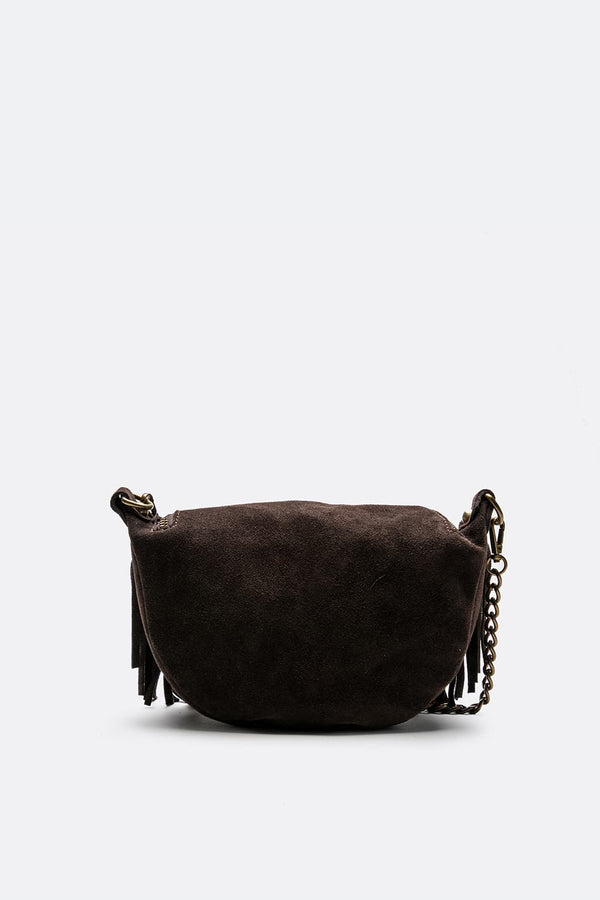Bea Camoscio Borchie borsa donna 100% vera pelle Made in Italy - Barone Firenze