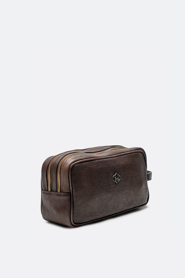 Beauty Case 100% vera pelle Made in Italy - Barone Firenze
