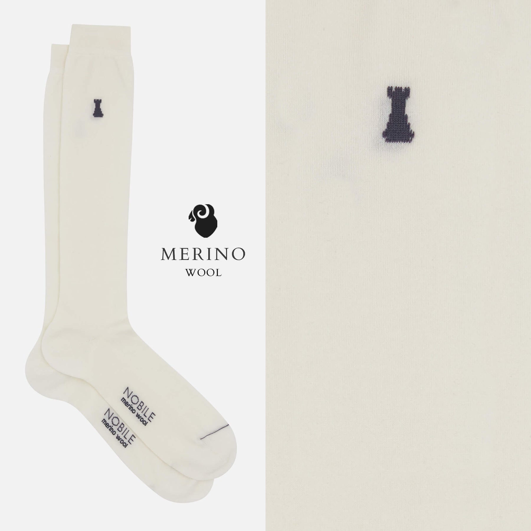 Prisma Merino - Box of 6 pairs of long Merino wool socks in solid colors