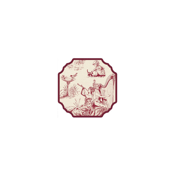 Sous-verre Toile de Jouy