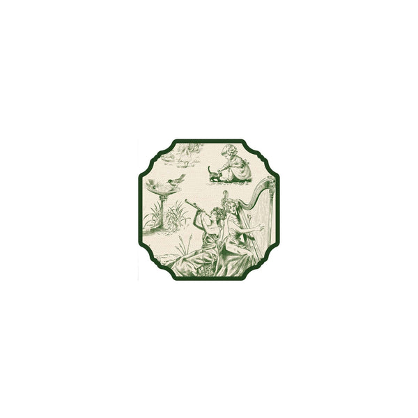 Sous-verre Toile de Jouy
