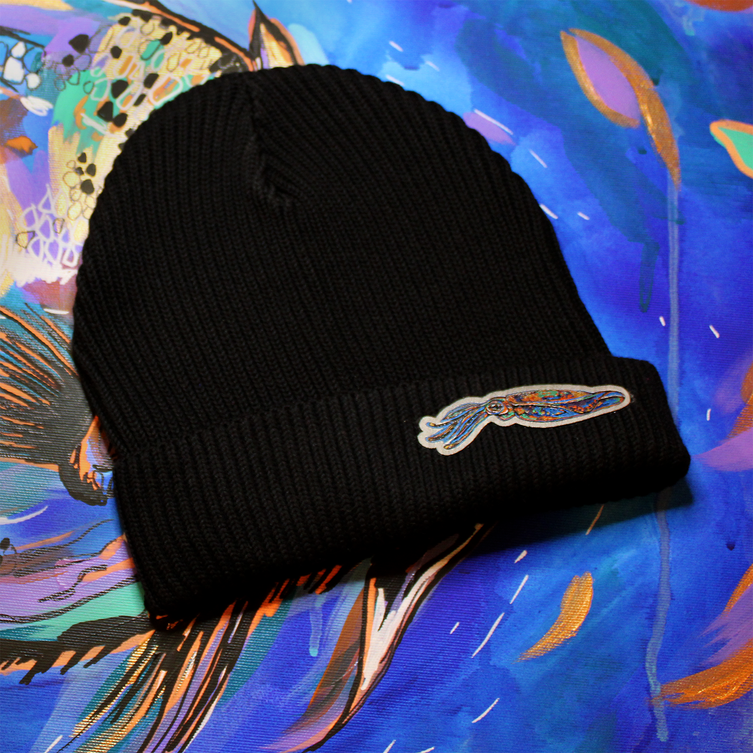 Fisherman beanie - black