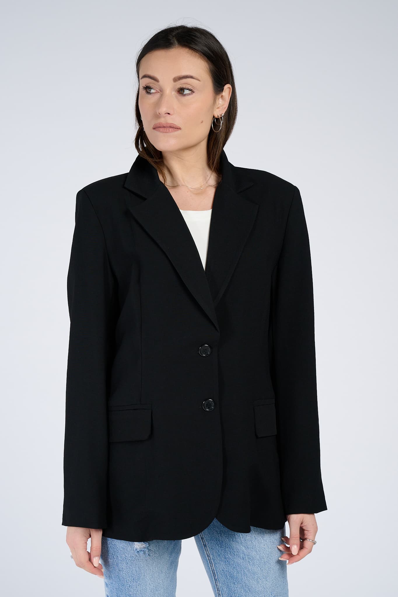 Blazer Over Nero - Barone Firenze