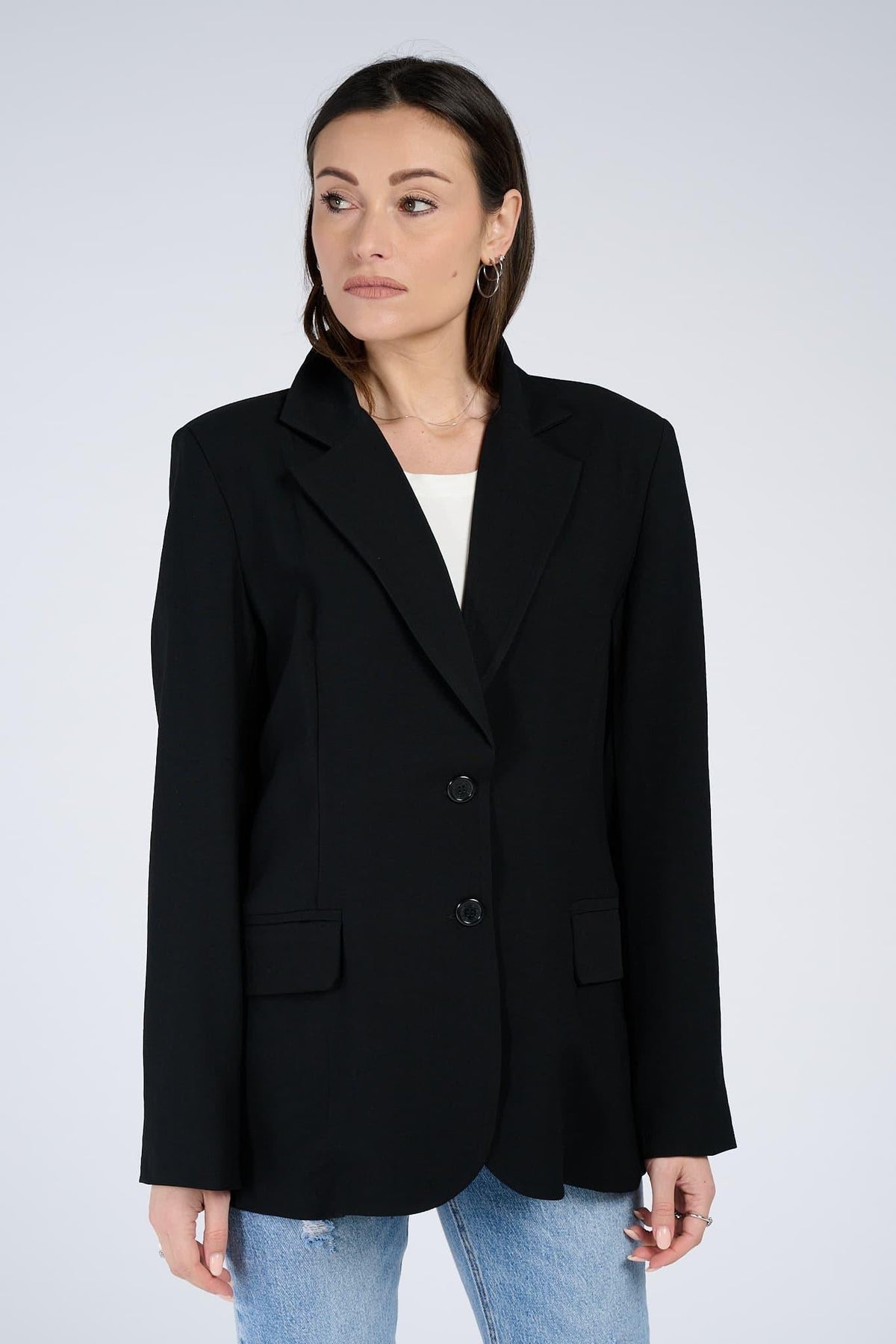 Blazer Over Nero - Barone Firenze