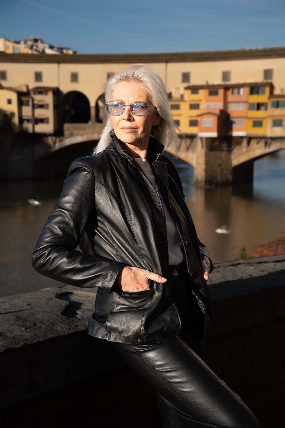 Blazer Rose da donna 100% vera pelle Made in Italy - Barone Firenze