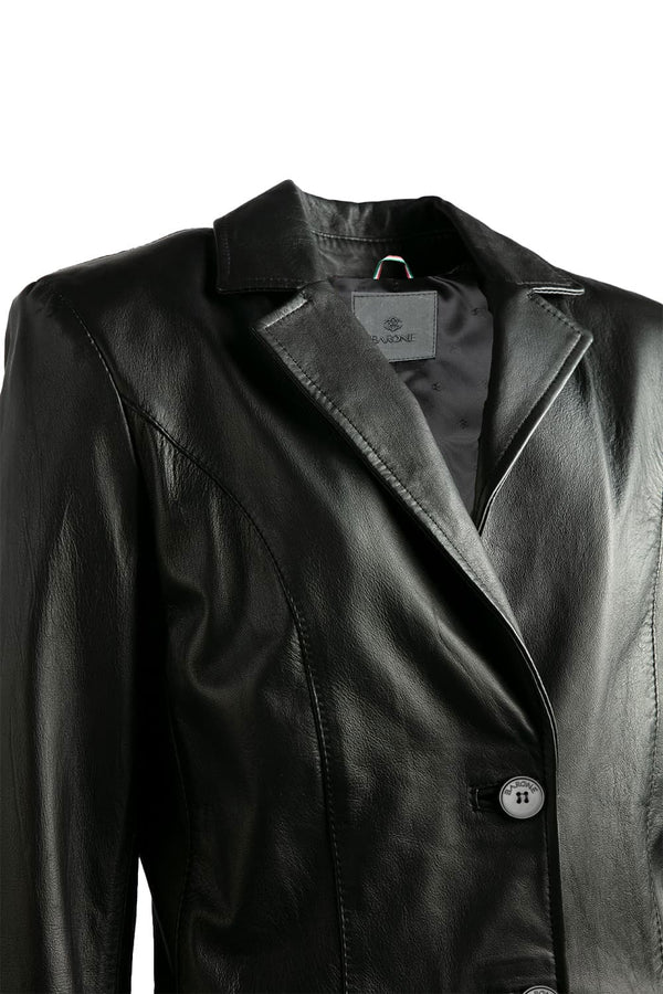 Blazer Rose da donna 100% vera pelle Made in Italy - Barone Firenze
